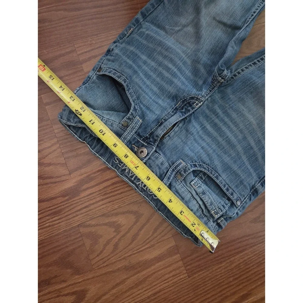 Cody James Boys Blue Denim Jeans Size 16 Medium Wash Adjustable Waist Bootcut